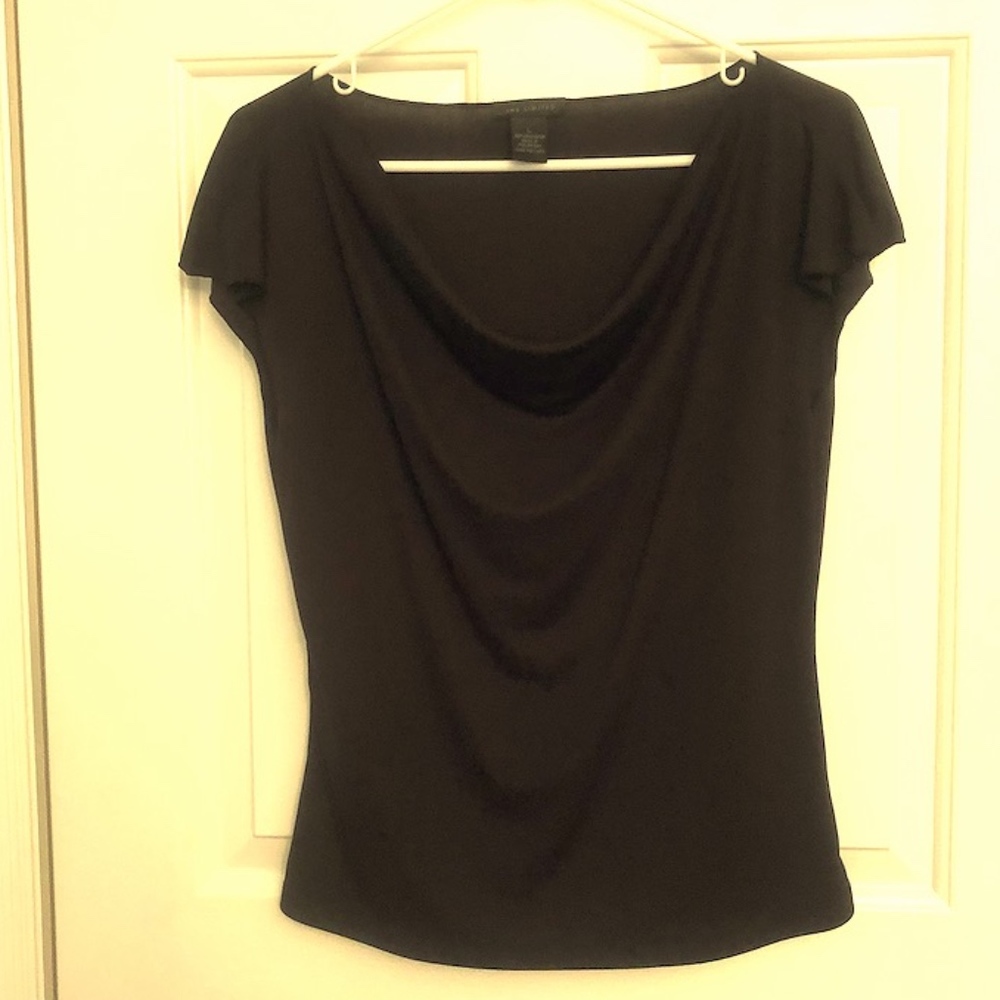 The Limited drape neck sleeveless dressy top L